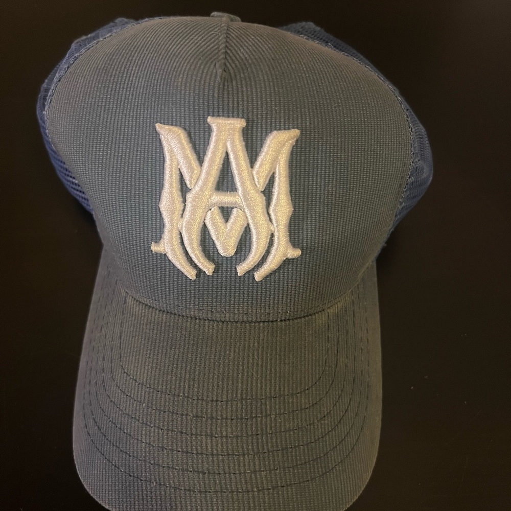 AMIRI Black and Blue Mesh Cap
